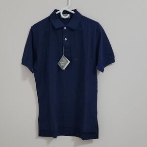 Lord & Taylor Kensingtot Navy Polo Men's Shirt Size M 100% Cotton NWT
